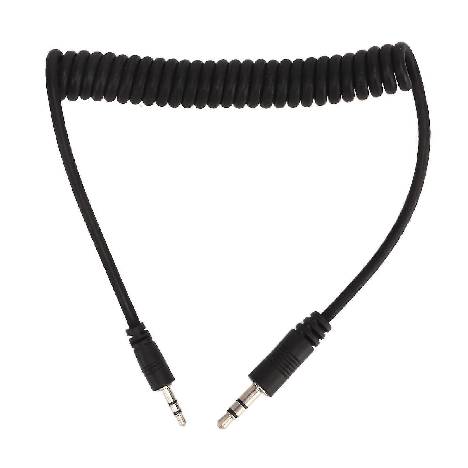 3.5mm To Cb2 Camera Spring Cable Shutter Remote Control Connection Cord Trigger Cable 1 Meter