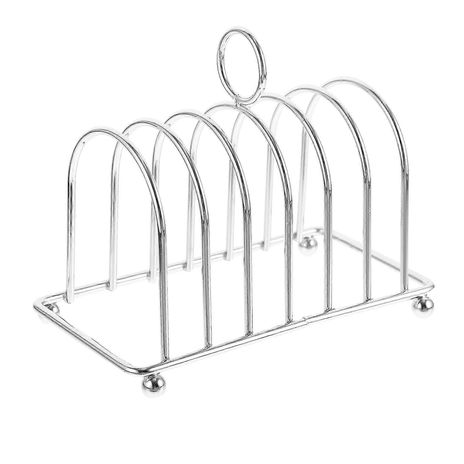 Toast Rack Metal Slice Bread Rack Desktop Slice Toast Stand Kitchen Gadget