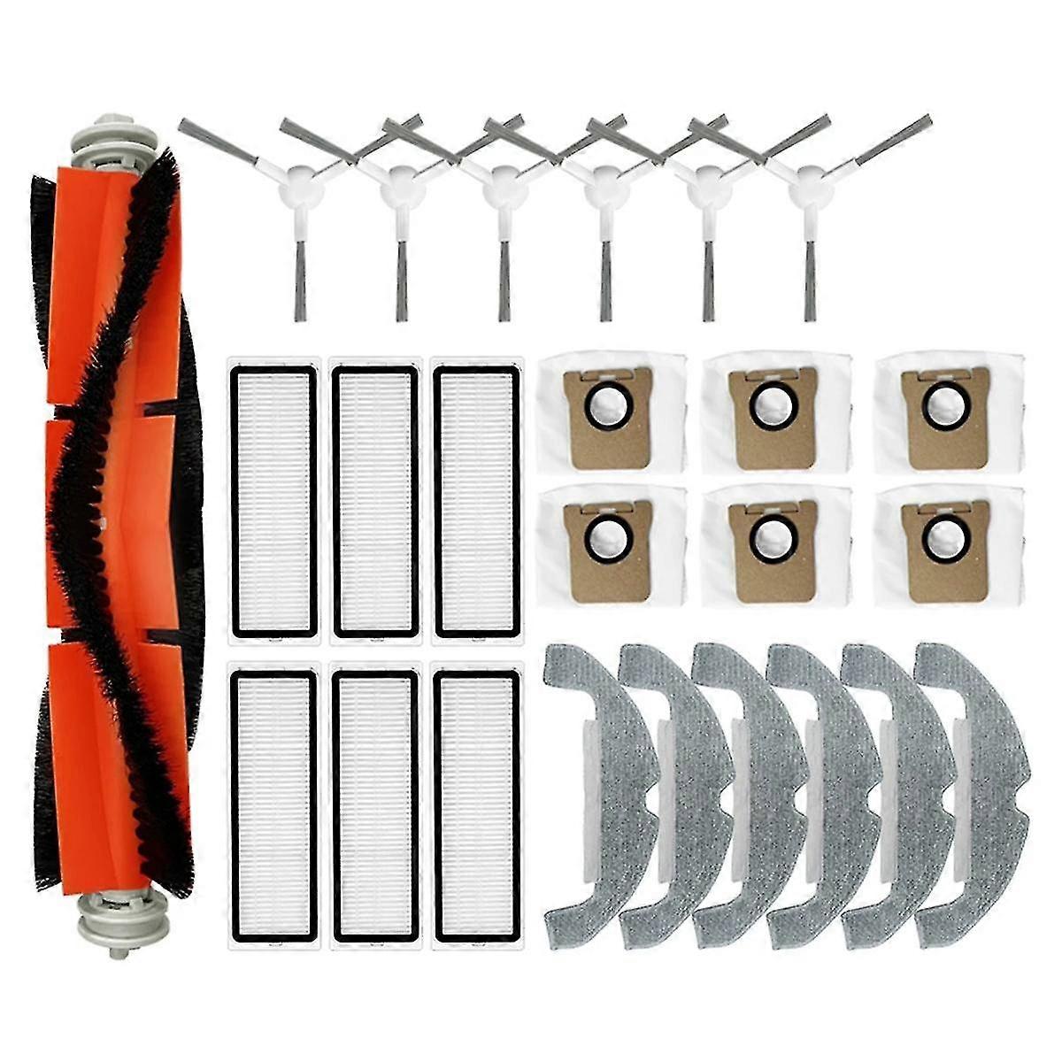 For D9 Plus Robot Vacuum Main Side Brush HEPA Filter Mop Pads Dust Bags Replacement Parts Accessori