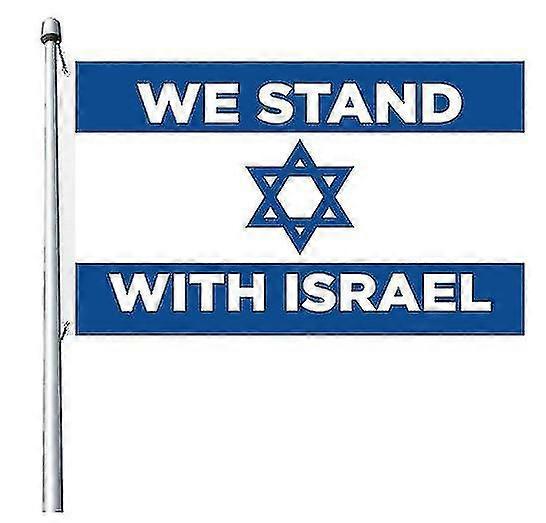 Estamos com a bandeira de Israel, eu estou com Israel, EUA apoia e orar por Israel, Unidos nós estamos com a bandeira de Israel e bandeira americana Yard Sign For Outd