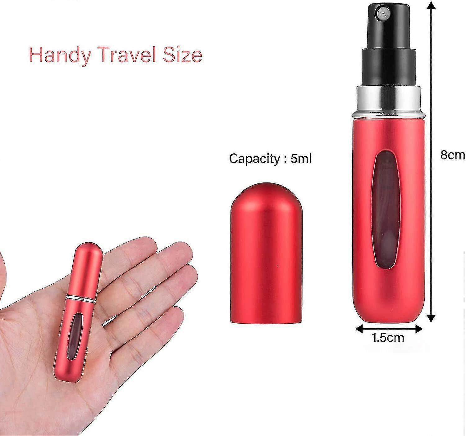 4 Pieces 5ml Perfume Atomizer, Refillable Perfume Atomizer, Mini Portable