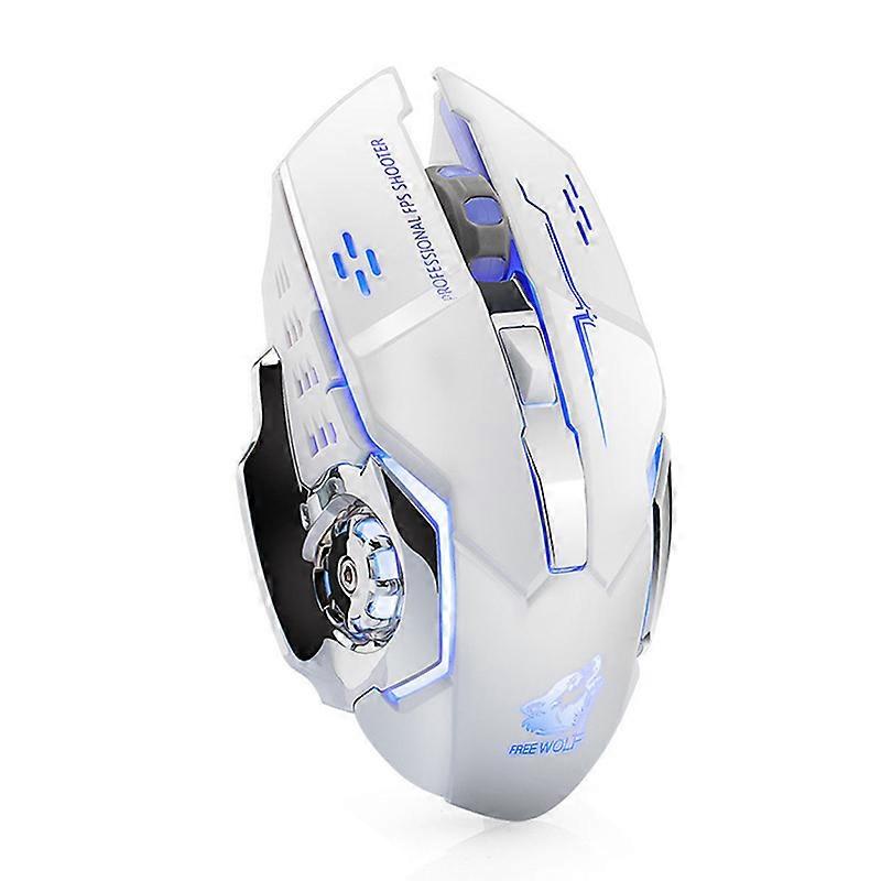 2400DPI Gaming Mouse X8 Wireless Mouse Rechargeable Silent LED Backlit USB Optical Ergonomic Mice LOL Surfing Mice For PC Gamer