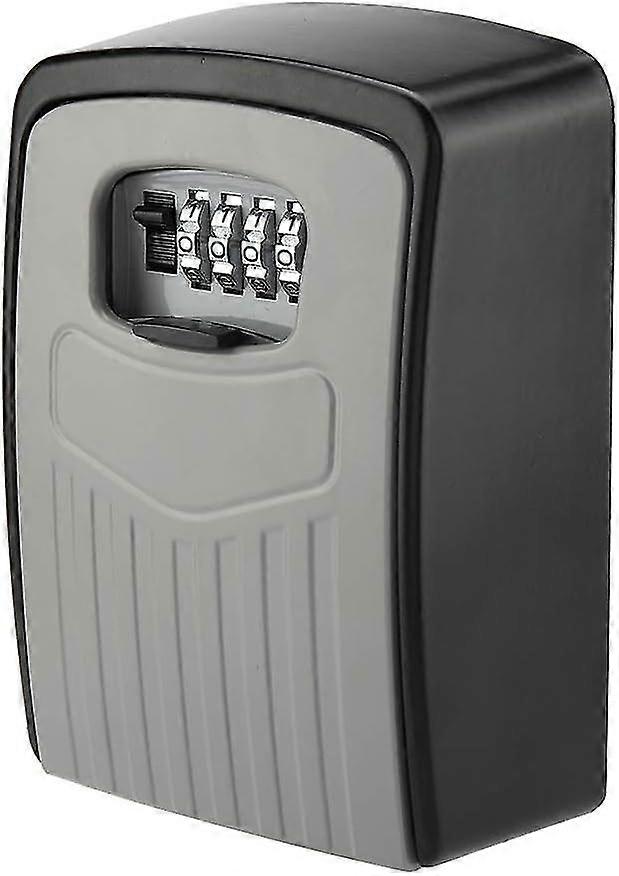 Security Key Box With 4-digit Numeric Code, Adjustable Password Combination, Advanced Security Lock Box For Outdoor Home Office Garage School Gym (gre