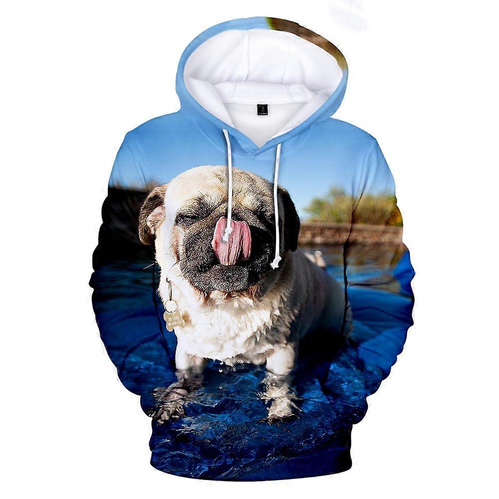 2023 new 3D Pug Hoodies Men Women Sweatshirts Harajuku Hoodie Pullover Hot Autumn 3D Pug Hooded Casual Boys Girls Streetwear