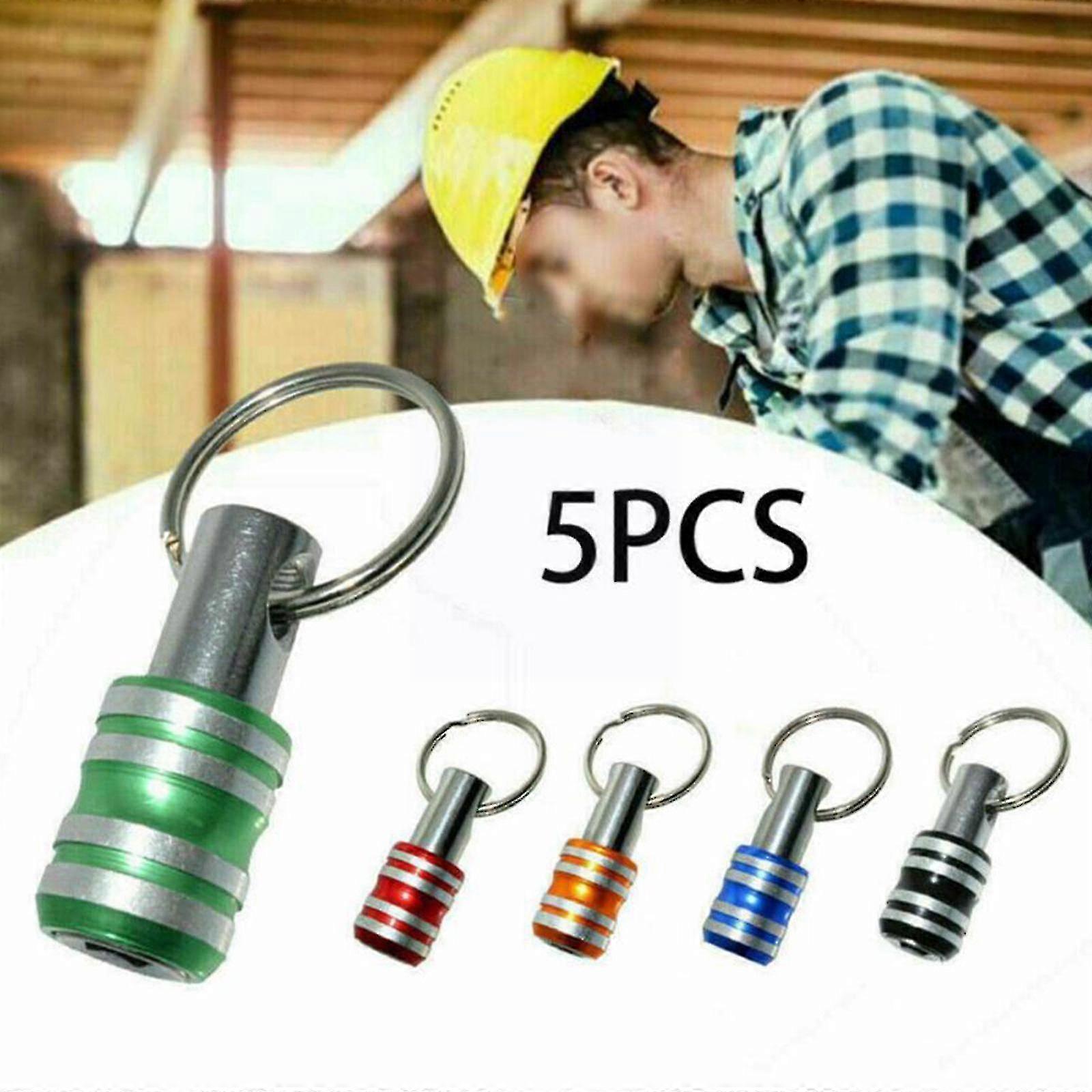1/4 Inch Hex Shank Screwdriver Bits Holder Extension Keychain Change Screwdrivers Screw Bar Easy Adapter Change Drill Hand- T7g8
