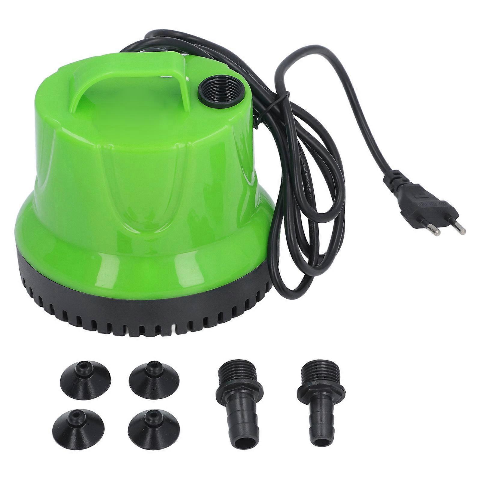 25W Submersible Water Pump 16/19 Inch Outlet 1200L/H 317GPH Bottom Suction Pump for Pond Aquarium Fish Tank Fountain EU Plug 220‑240V