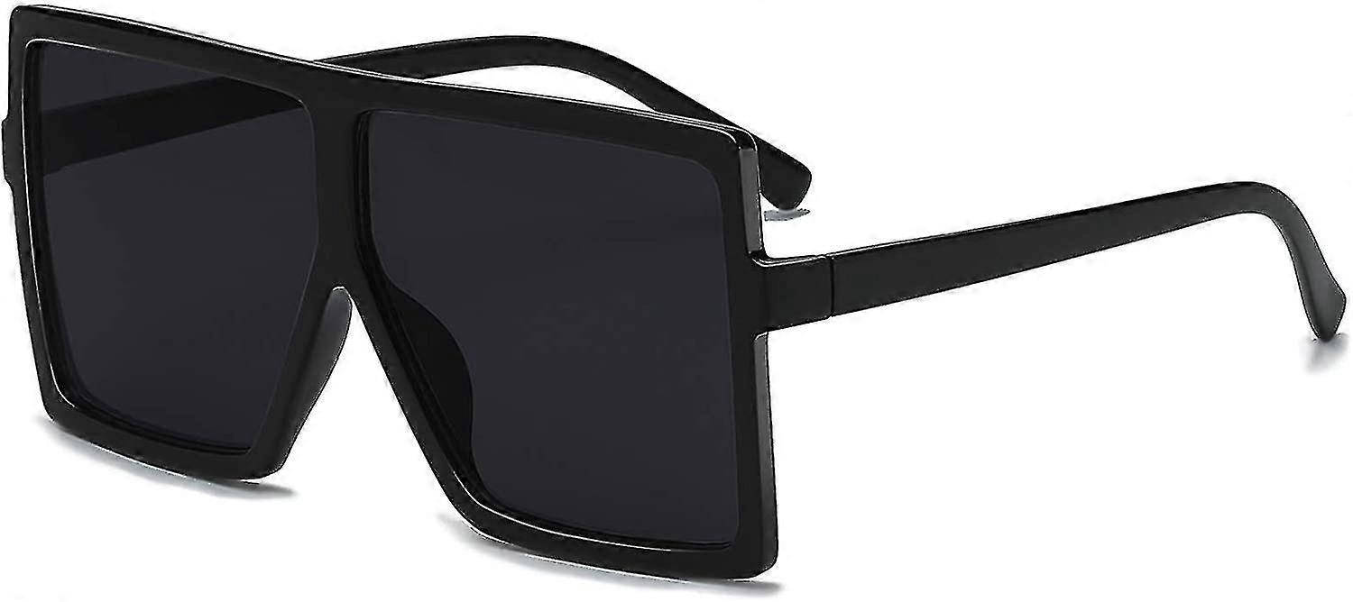 Square Oversized Sunglasses For Women Men Flat Top Fash S1pcs