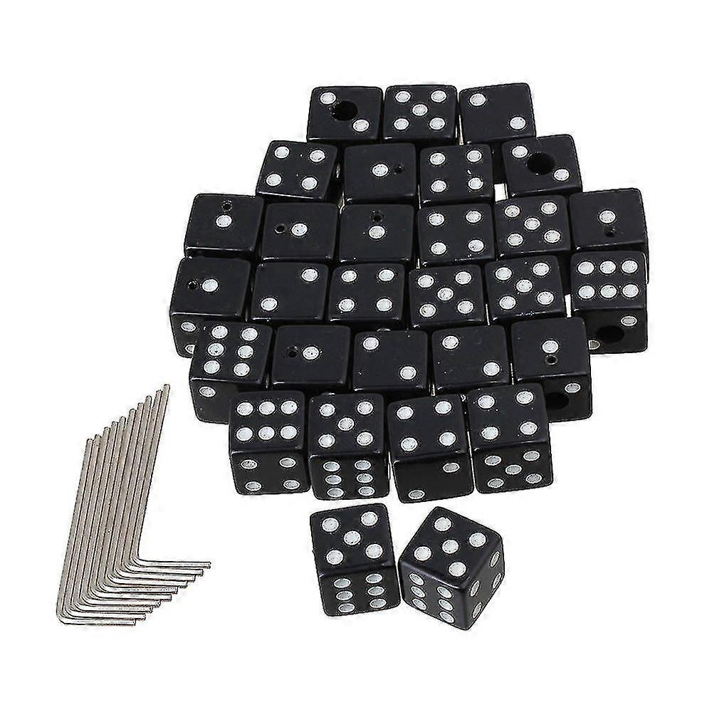 30 Pieces Dice Volume Knobs With Wrench For Guitar