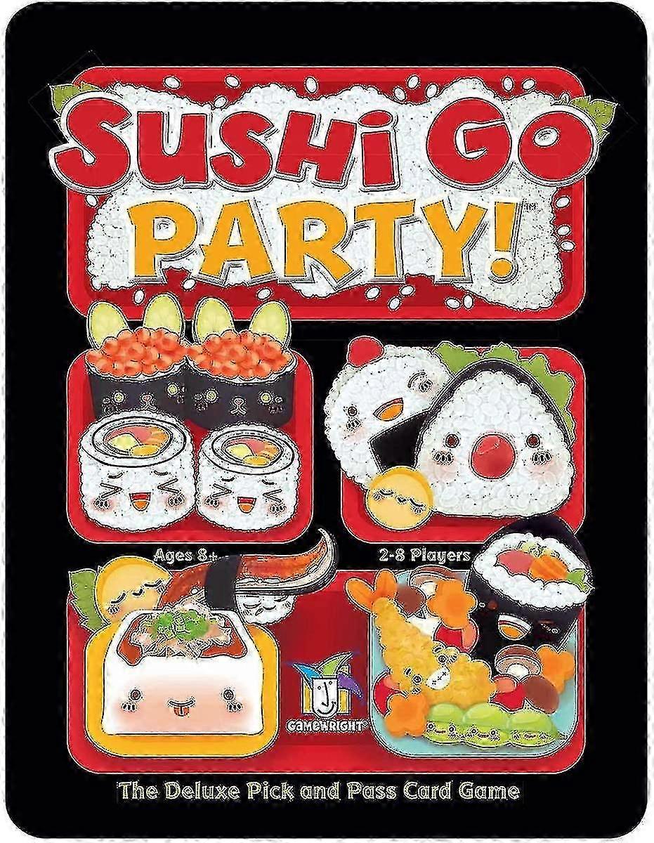 Gamewright | Sushi Go Party Game | Card Game | Ages 8+ | 2-8 Players | 20 Minutes Playing Time