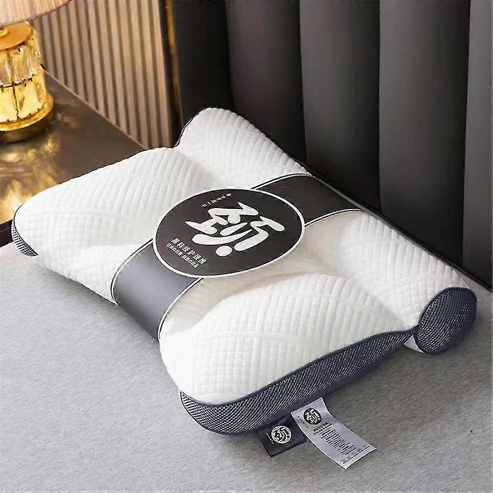 2024 Ergonomic Goose Down Pillow Sleep Enhancing Cervical Support Goose Down Pillow