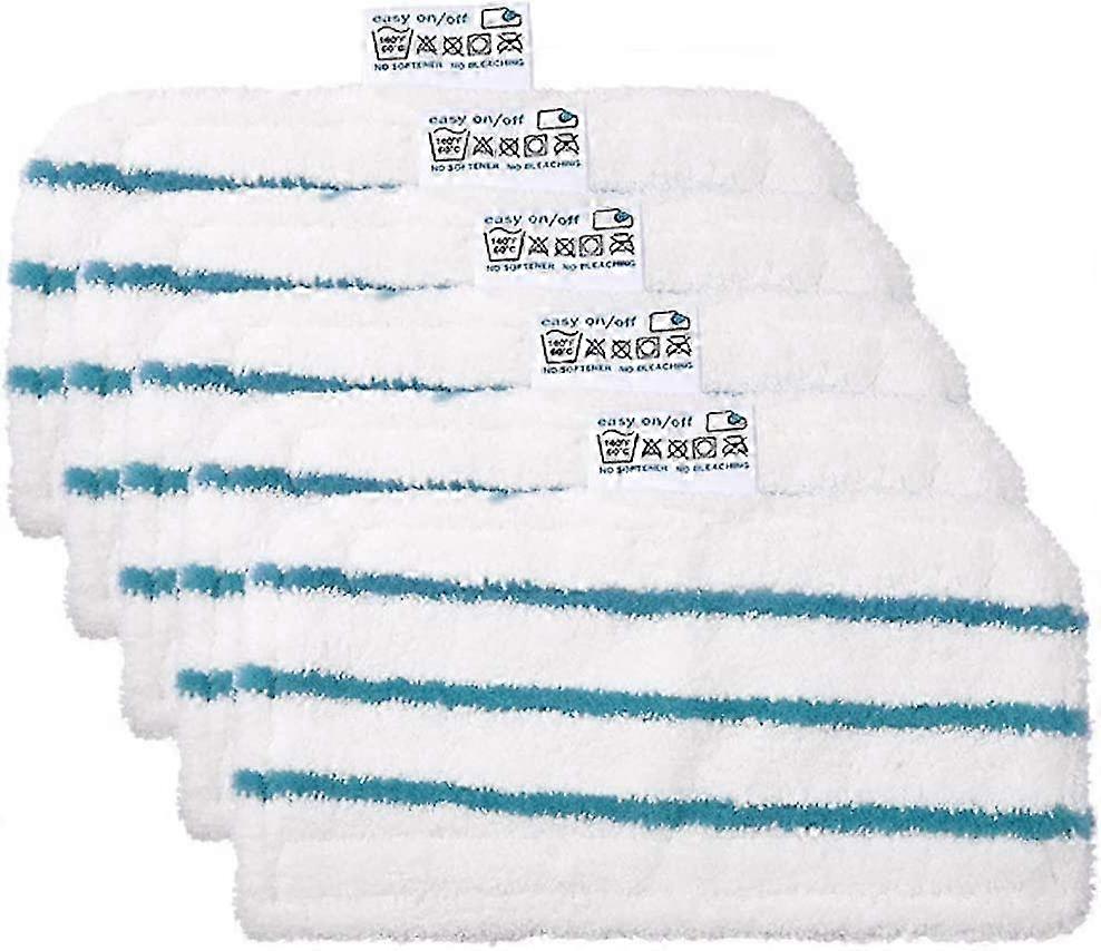 5Pcs Microfibre Replacement Cleaning Pads for Black & Decker Steam Mop