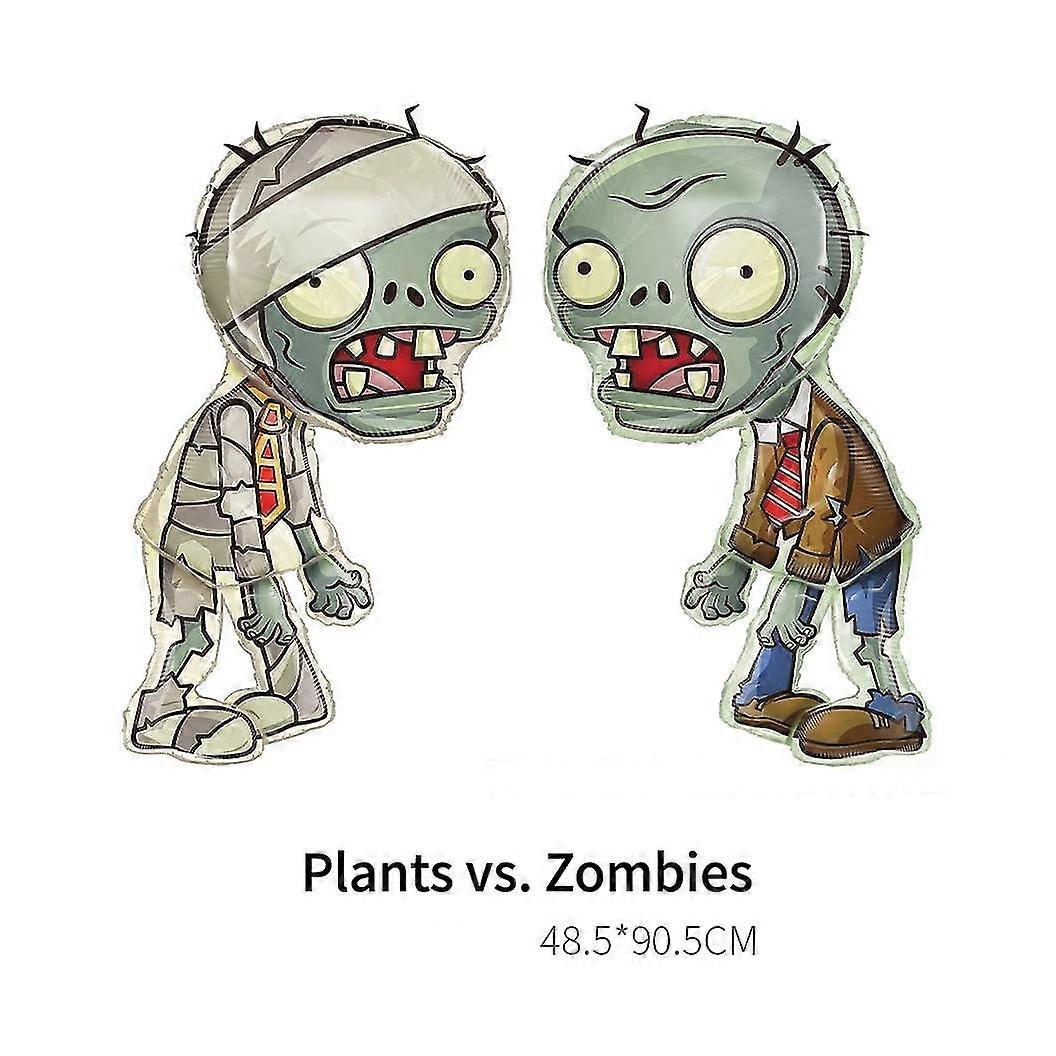 Cartoon Zombie Piante Tema Buon Compleanno Festa Latex Foil Palloncini Piastre Banner Gioco Bandiera Ragazzi Bambini Pacchetto Evento Forniture Del...