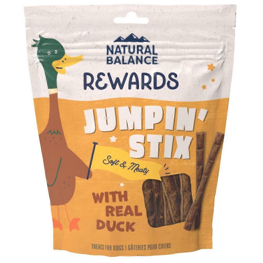 Natural Balance, 宠物食品奖励 Jumpin' Stix, 柔软和肉质狗粮,鸭肉,4 盎司
