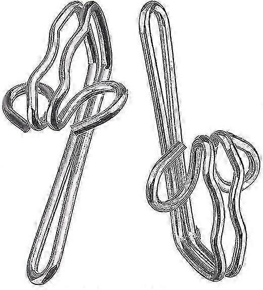 100 stycken gardinkrokar, metallkrokar