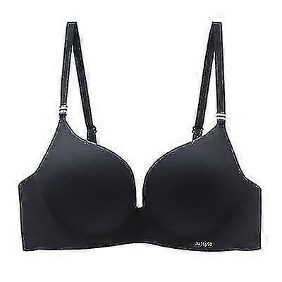 Gathered Without Steel Support Adjustable Shoulder Strap New One-piece Bra