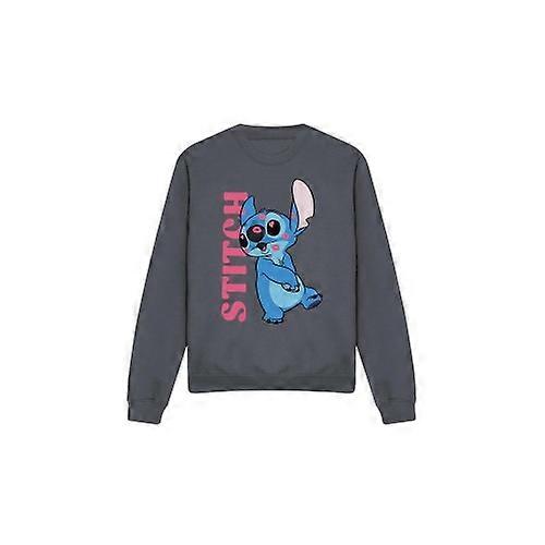 Lilo & Stitch Unisex Sweatshirt für Erwachsene, die mit Küssen bedeckt sind