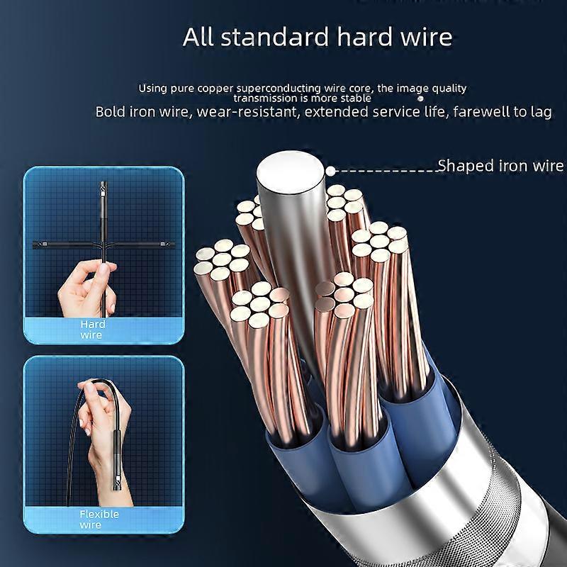 Three-in-one Apple Android full system IPS1080p car pipe industrial endoscope 200W pixels