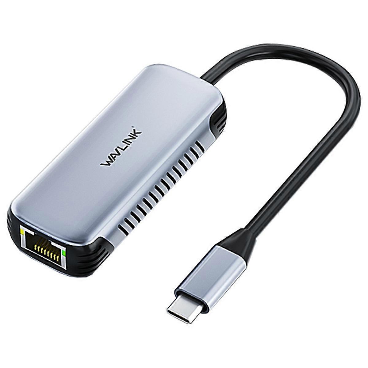 USB C to 5Gbps Ethernet Adapter Gigabit USB-C to RJ45 Network Converter for Laptop 10/11 OS 11