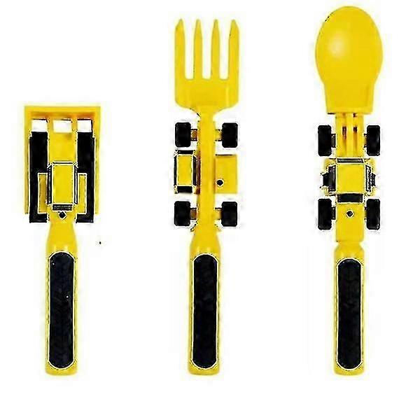 Stroller tableware Bulldozer Excavator Spade Toddler and spoons Children's utensils Tableware