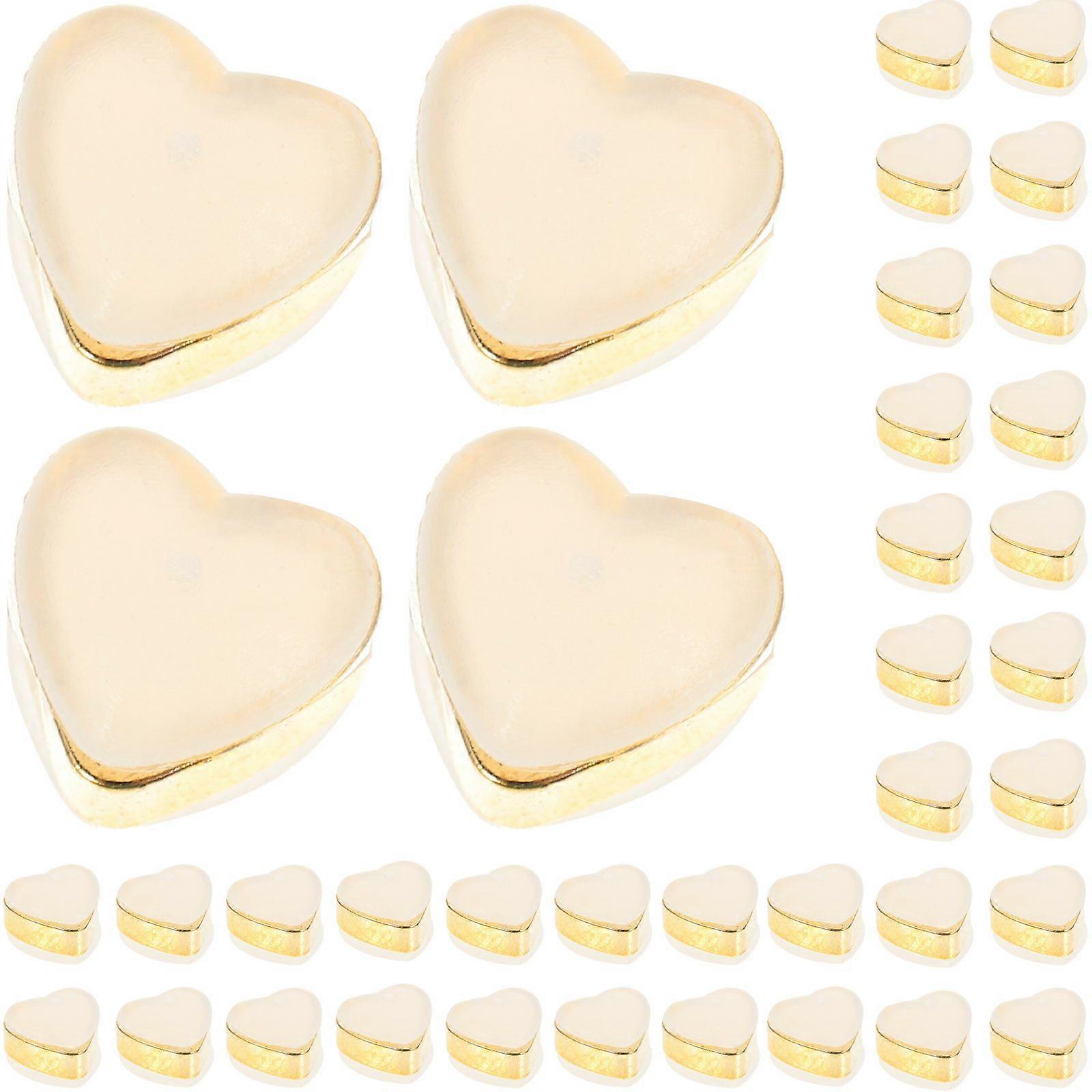 100Pcs Silicone Earring Backs Safety Secure Locking Heart Earring Backings Replacements