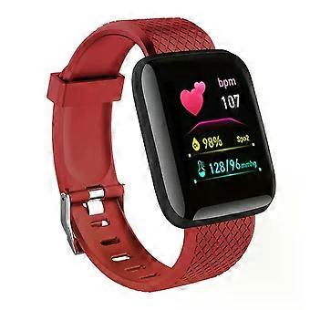 Digital Smart Sport Watches 116 Plus Color Screen Exercise Heart Rate Blood Pressure Bluetooth Monitoring Week Display Pedometer