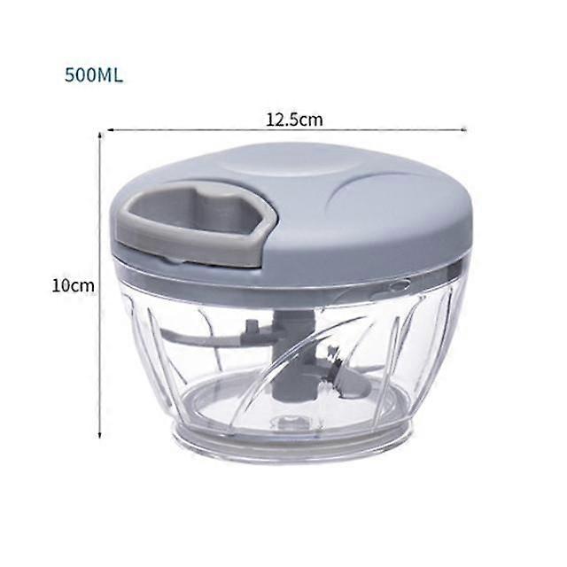 500/900ML Garlic Chopper Manual Rotate Vegetable Cutter Chopper Slicer Fruit Garlic Crusher Kitchen Gadget Blenders Meat Grinder