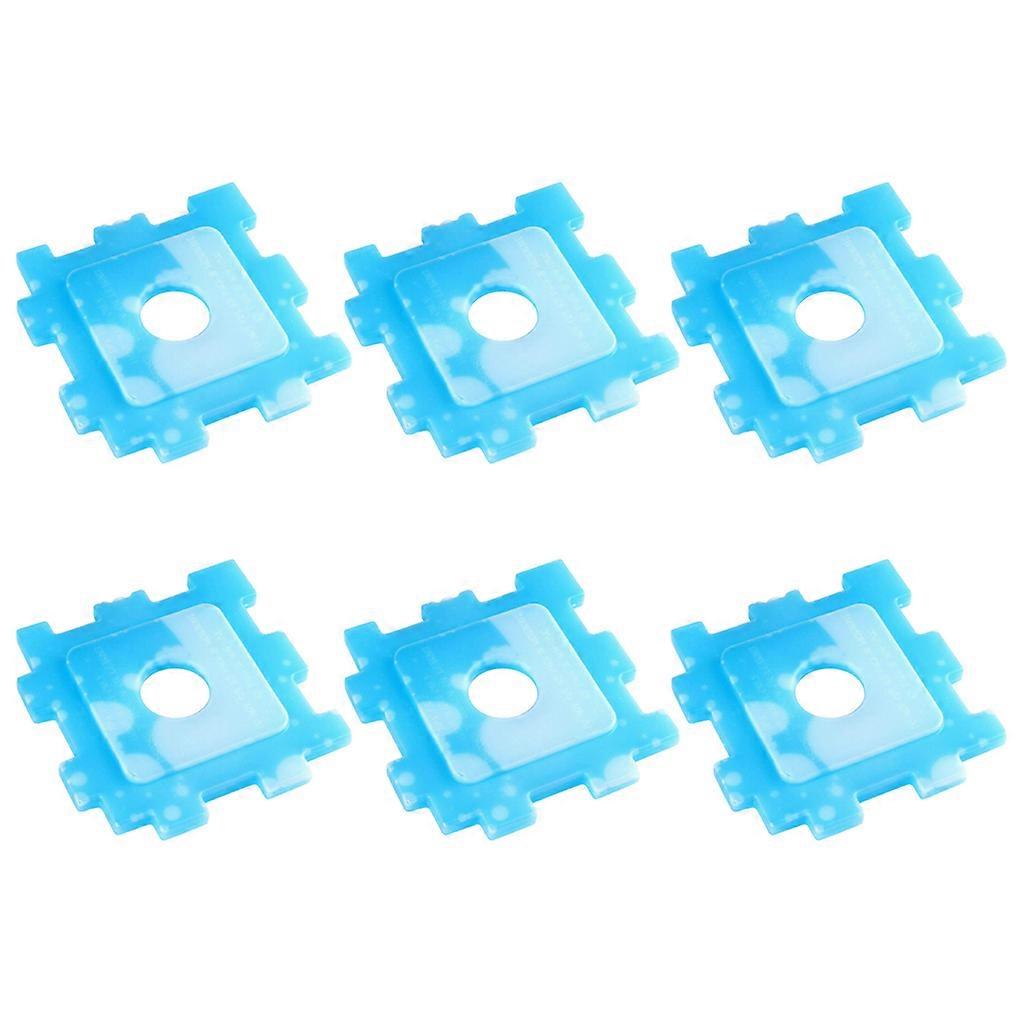 6/10 Pcs Slim Ice Packs Reusable Freezer Blocks Quick Cooling Cooler for Lunch Box Picnic