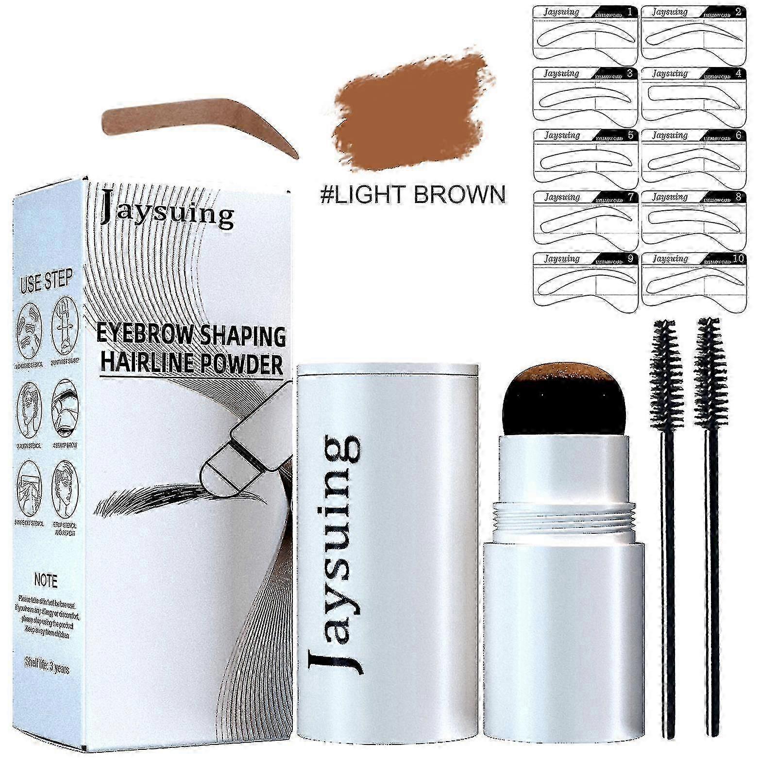 Jaysuing De Sourcils Impression Set Sourcils Poudre Cheveux Portable Sourcil Réparation Ombre Re-hairline Modification Sourcil |