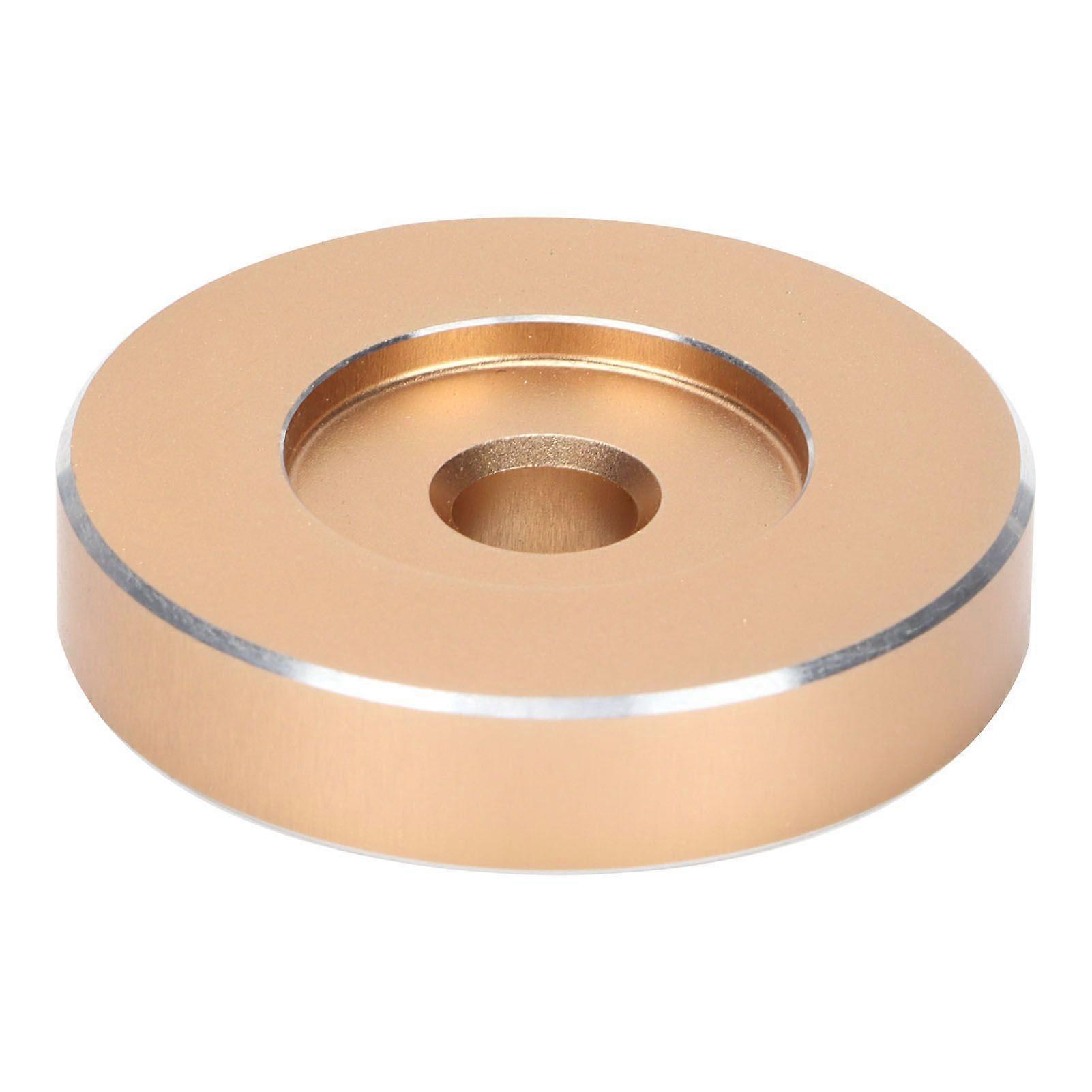 45 RPM Record Turntable Adapter Large Hole Conversion Sheet Vinyl Black Clamp Adapter for Most Big Hole RecordsGold