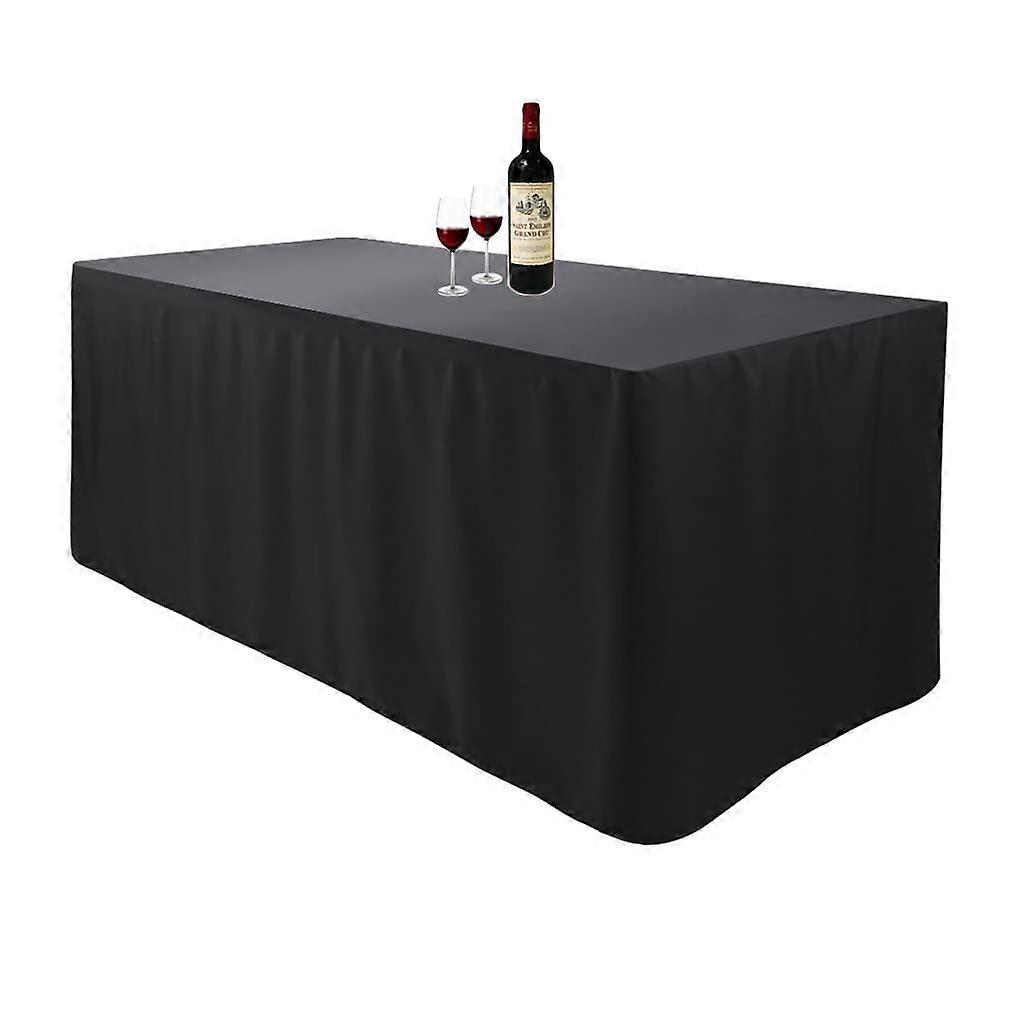 Black Tablecloth 96x30 Inches For Wedding Party Banquet Rectangular Event Table Cover