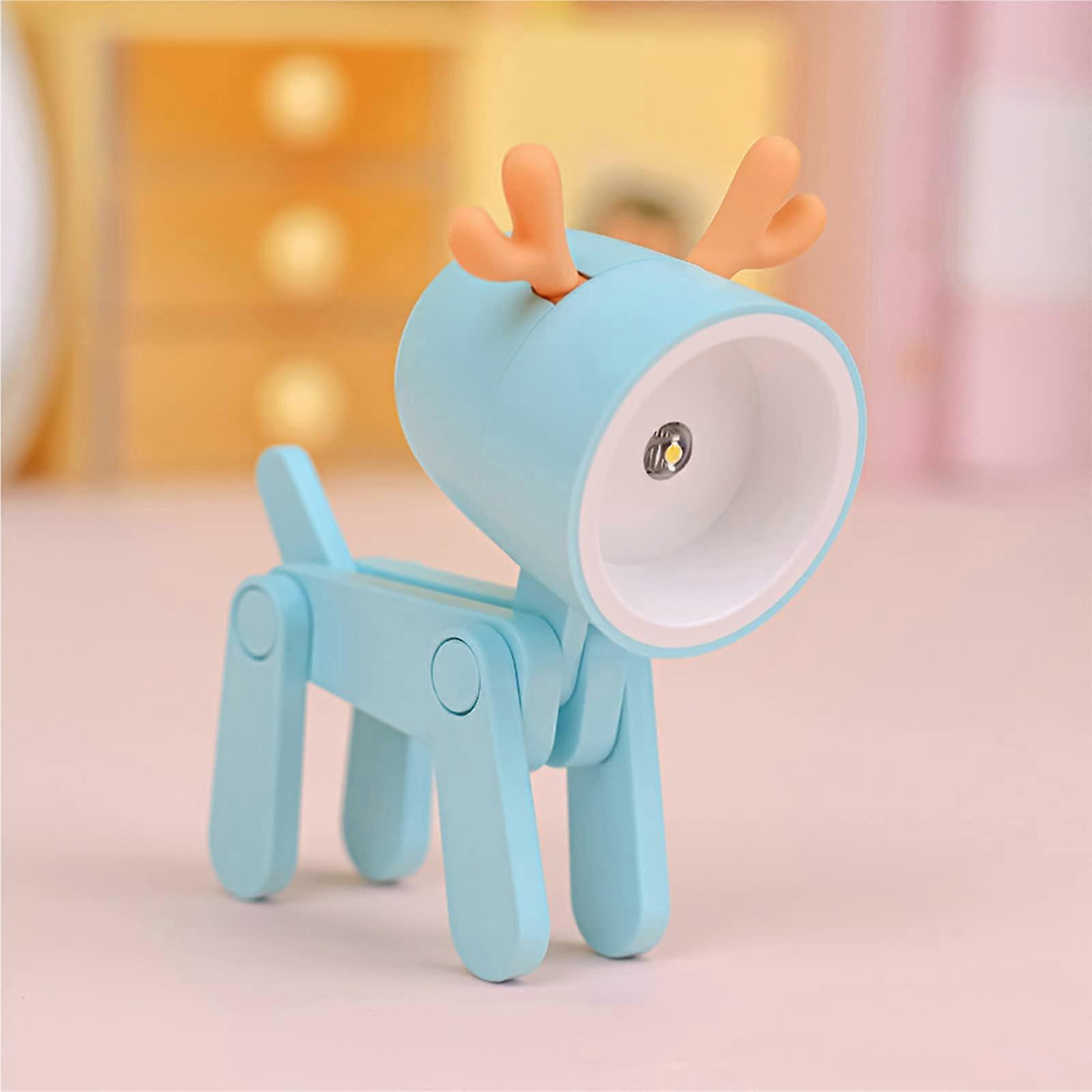 Animal Night Light - USB Rechargeable LED Lamp for Kids' Rooms, Soft Glow, Portable, Battery Operated, Multiple Colors