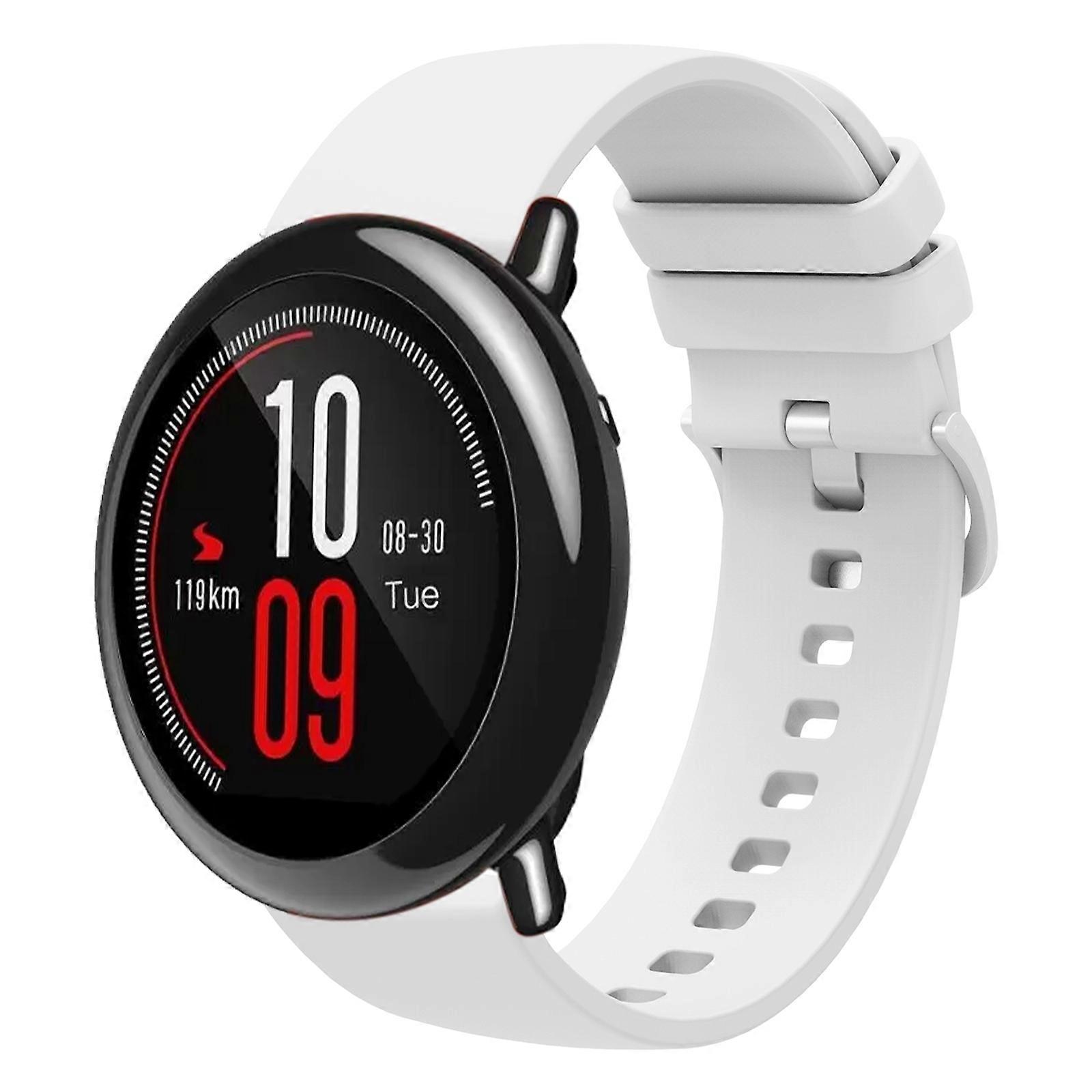 For Amazfit Pace 22mm Solid Color Soft Silicone Watch Band