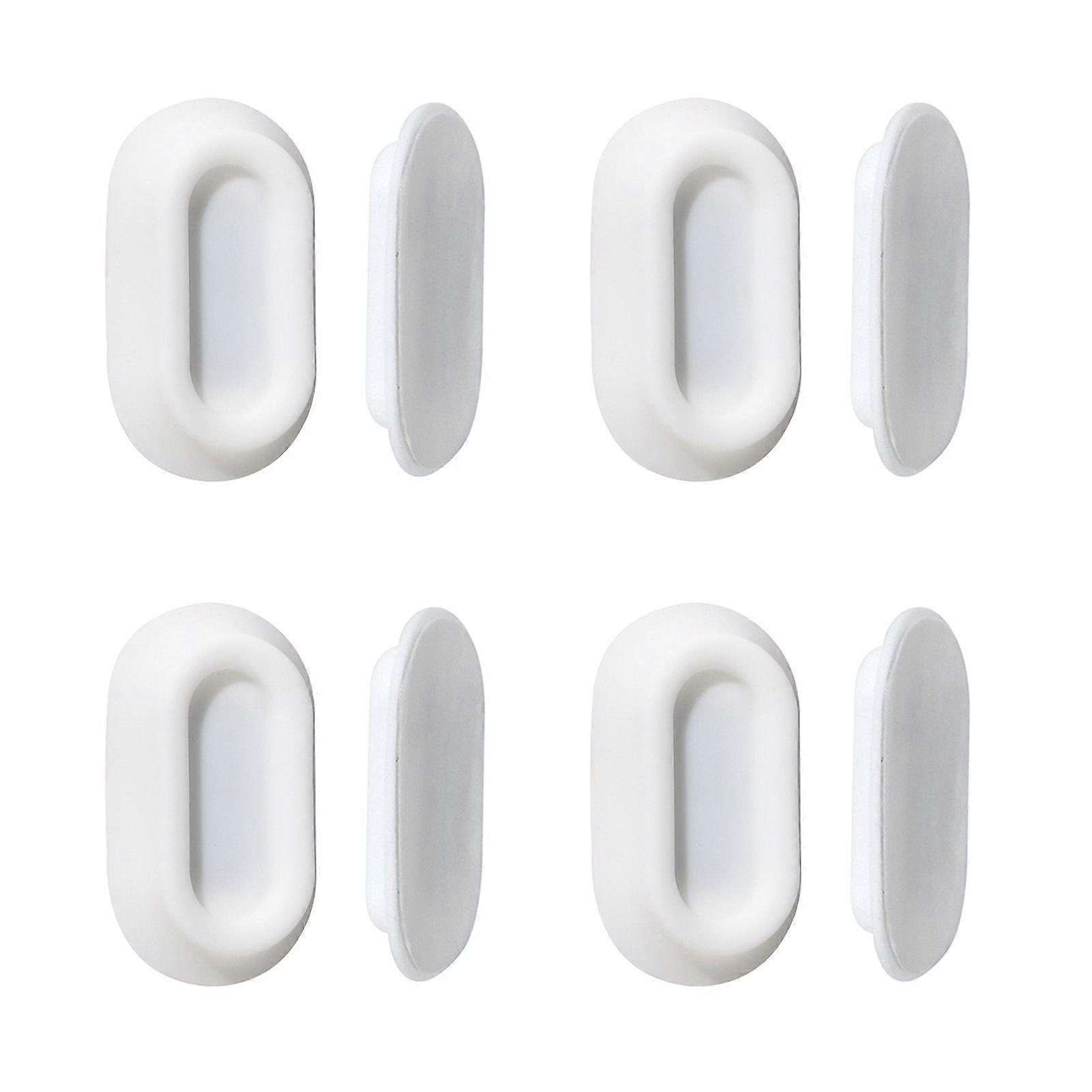 Qinghai 4 Pairs Magnetic Remote Control Holder Easy to Install Self-Adhesive Wall Mount Remote Control Organizer