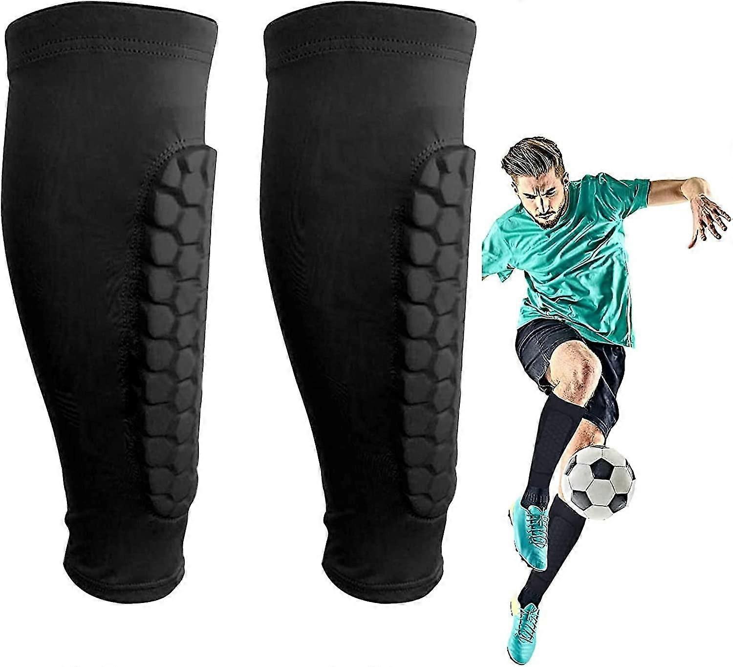 Fußball Schienbeinschoner Mit Socken - Atmungsaktiv Für Kinder & Erwachsene