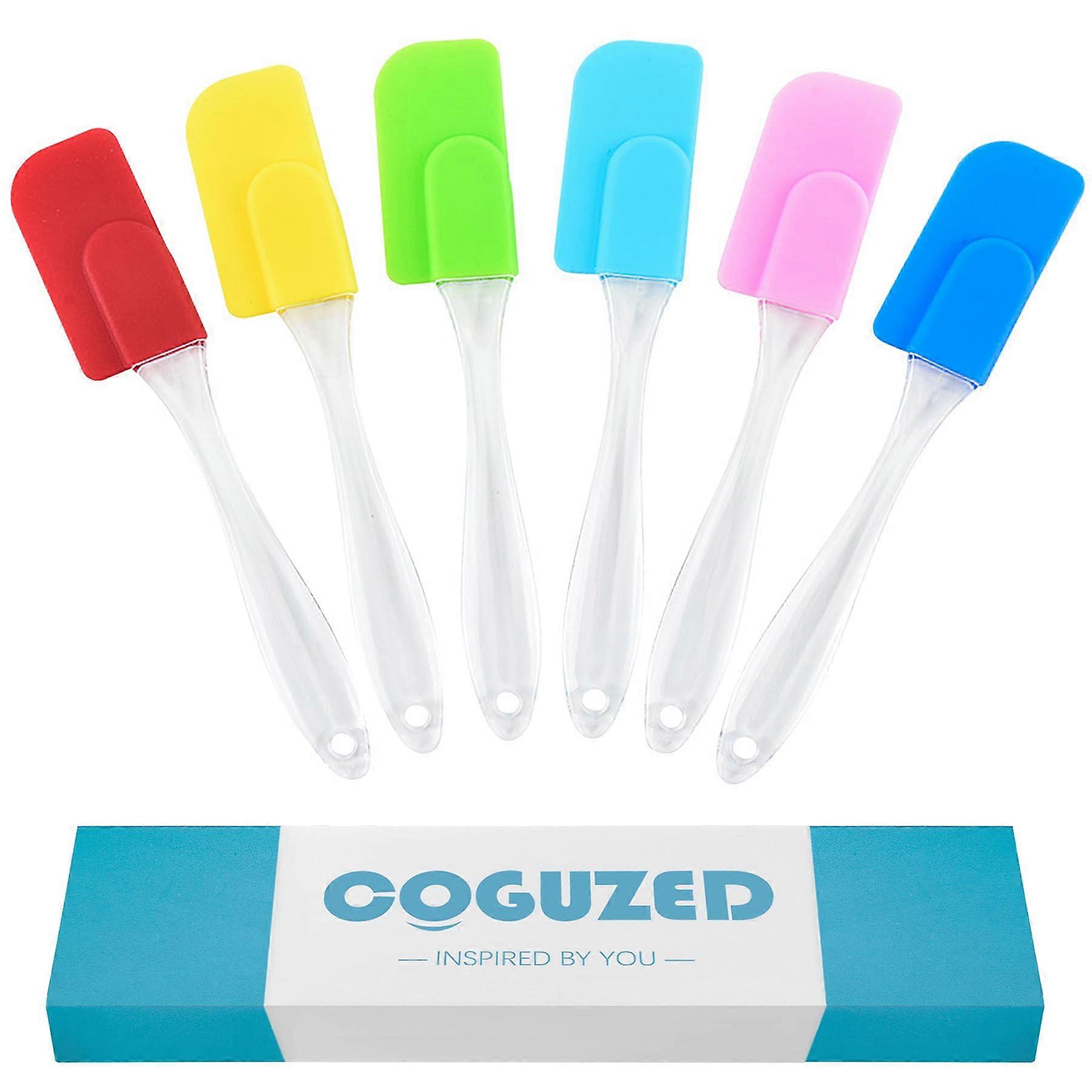 Mini Silicone Spatula Set 6-Piece - Heat-Resistant Kitchen Tools for Baking, Cooking, and Mixing, BPA-Free, Flexible Design