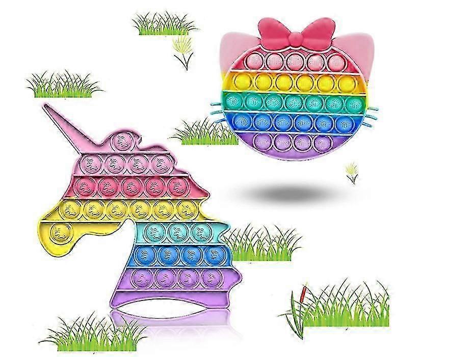 Fidget hračky Unicorn Kitty Rainbow, Prostředek proti stresu