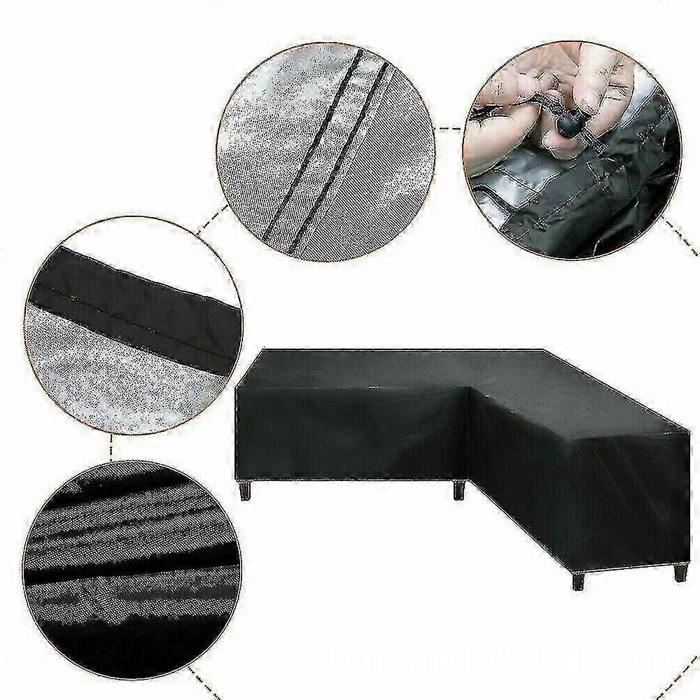 غطاء أثاث الحدائق على شكل حرف L ، 270 * 270 × 90 سم f54