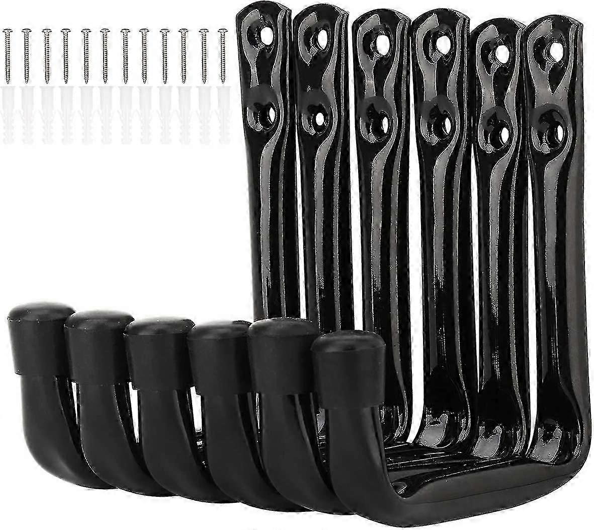 6 γάντζοι τοίχων σχήματος J πακέτων βαρέων καθηκόντων για την αποθήκευση γκαράζ 12mm f74