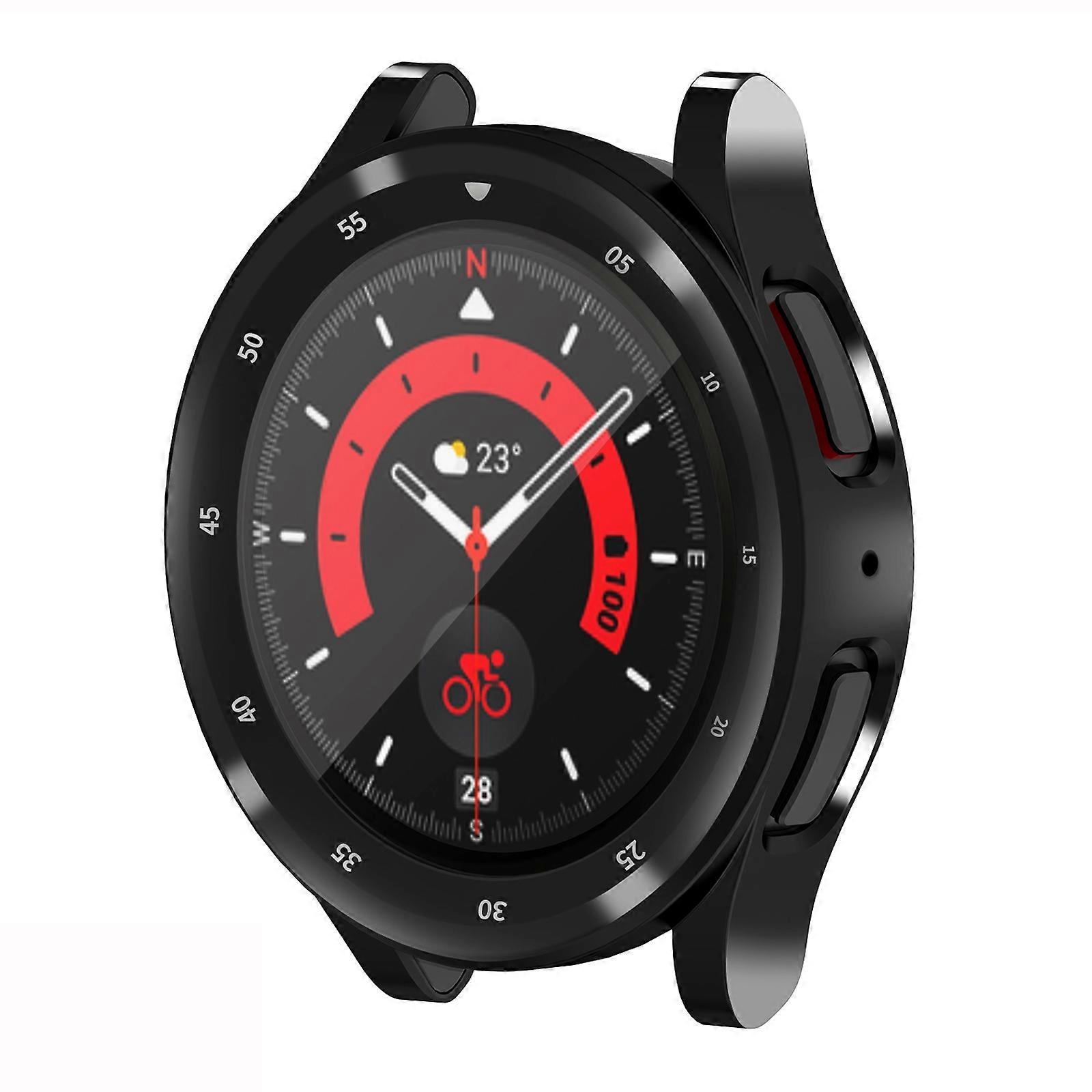 For Samsung Galaxy Watch5 Pro 45mm Full Coverage TPU Electroplating Watch Case