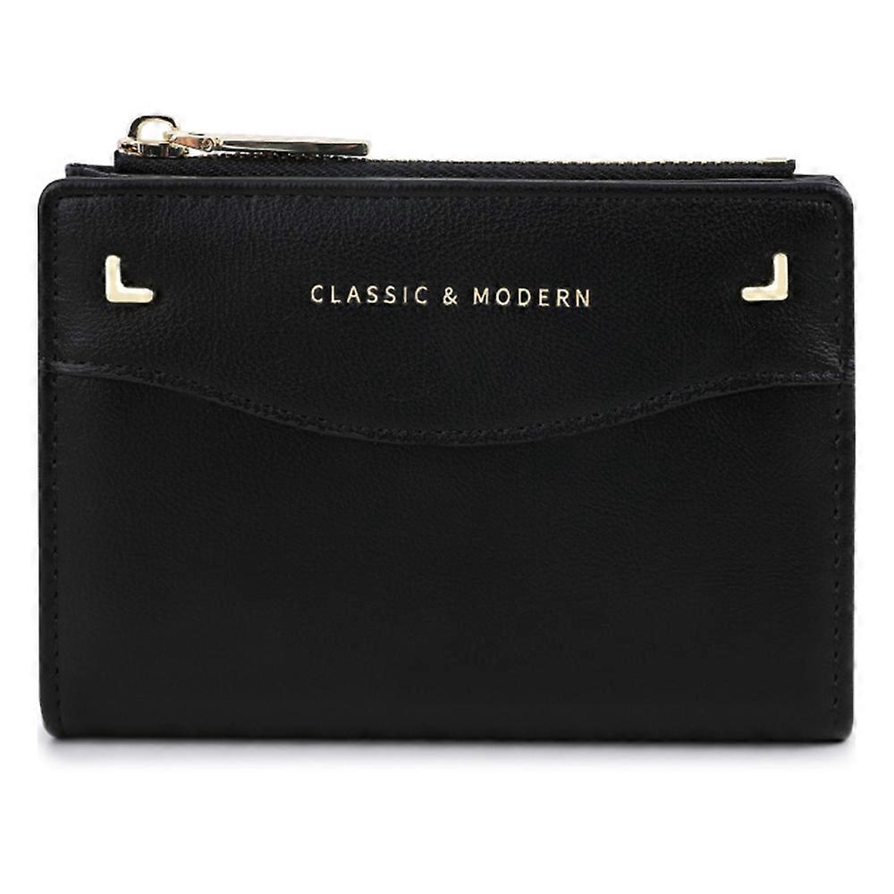 TAILIAN T2602-337 Krótki portfel Bifold ID Window Etui na karty gotówkowe Zamek błyskawiczny Kieszeń na monety-