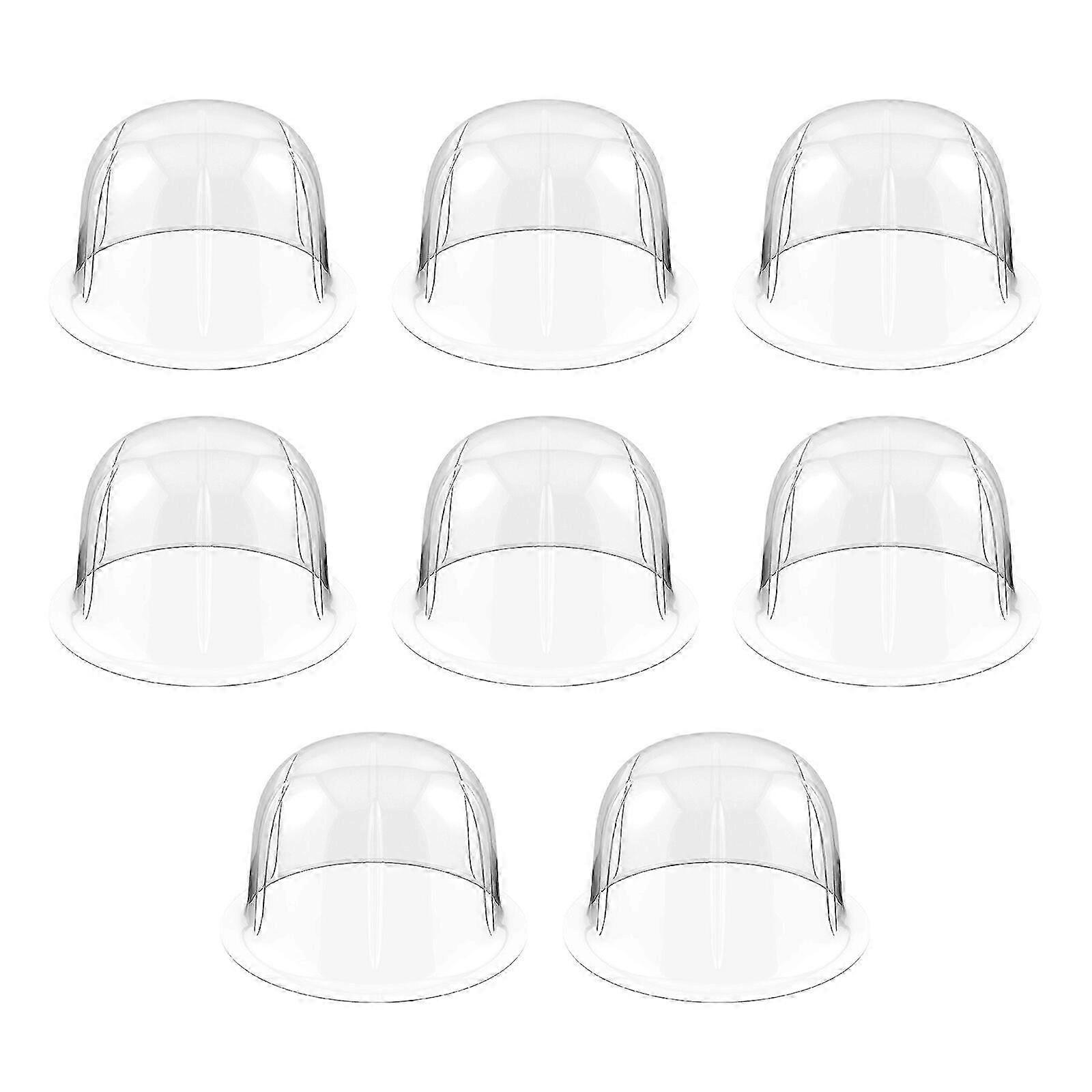 8pcs Plastic Hat Stands Hat Package Support Hat Display Holders Dome Hat Shape Protector Holder