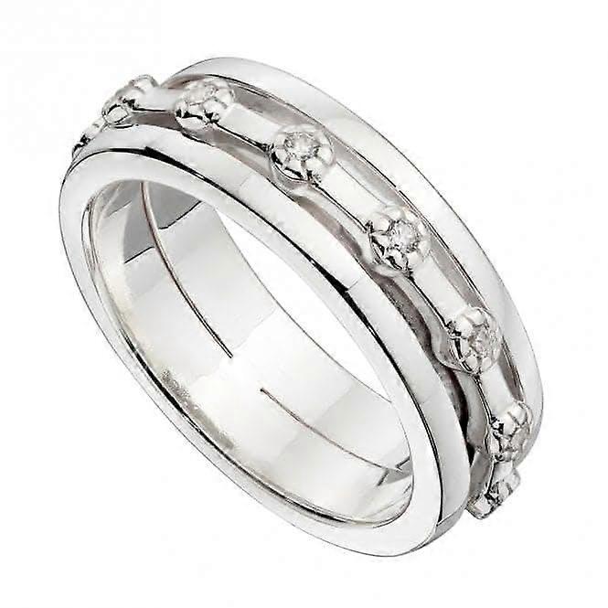 Spinner Ring with Zirconia Ring R3772C