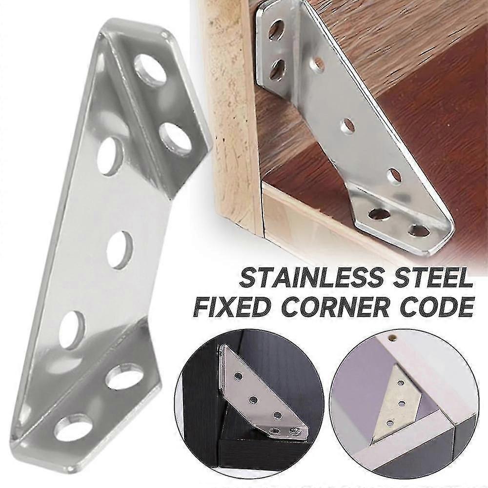 1/20/30/50pcs Connettore universale Staffa triangolare Supporto per mobili Staffe angolari angolari in acciaio inossidabile ispessito