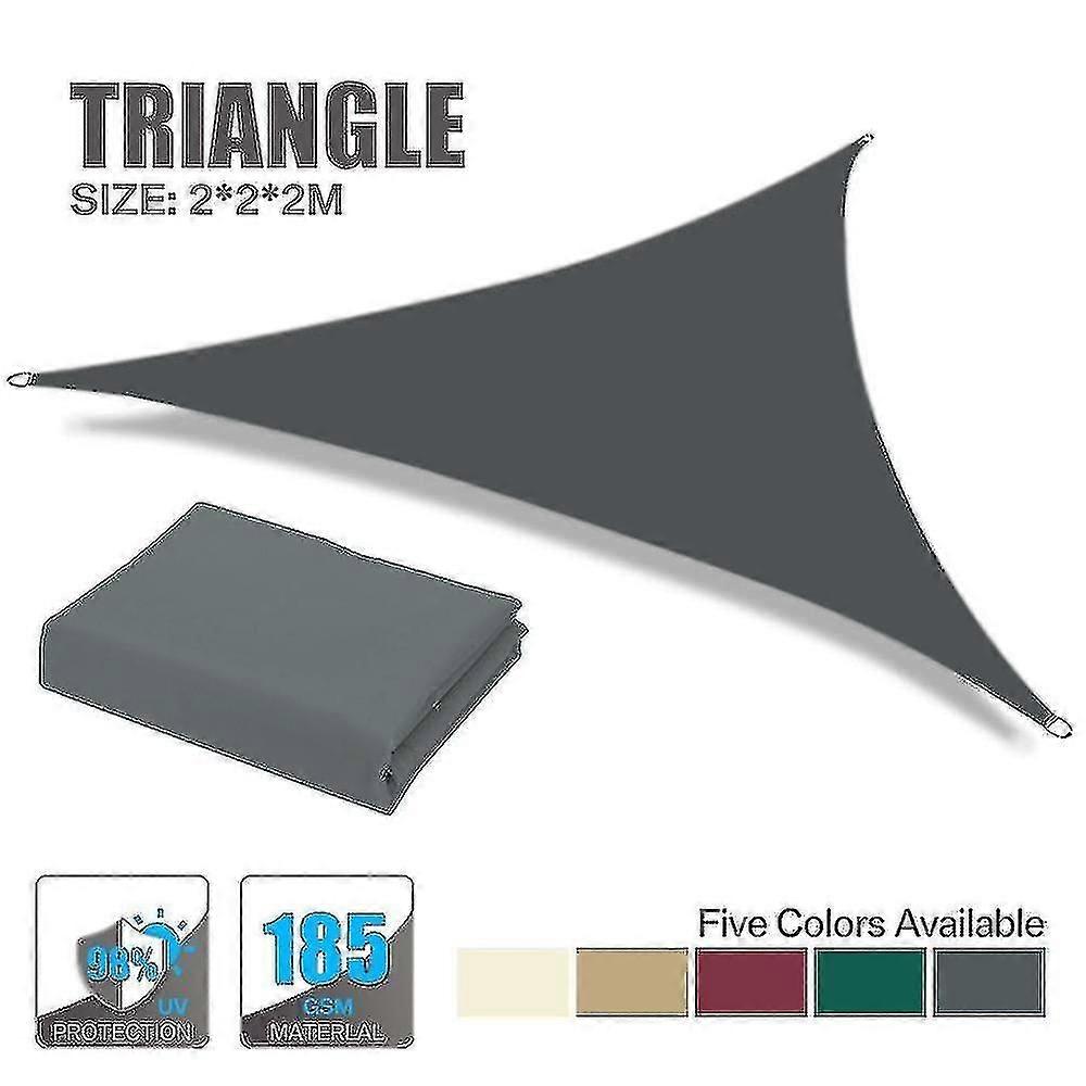 Multi-size Triangular Shade Sail, Anti-ultraviolet, For Outdoor Patio Garden Backyard