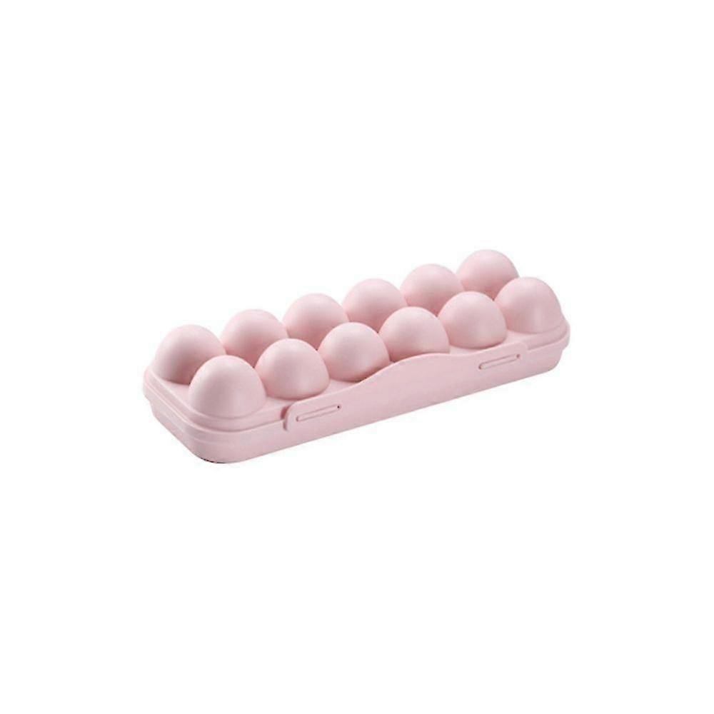 2 PCS 12-Box with Pink Snap-On Egg Storage Box