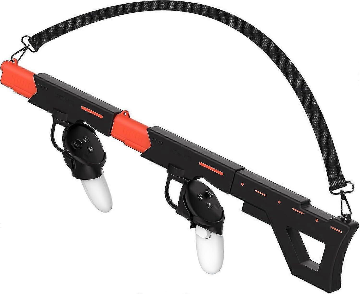 Rifle Grip VR Stock Controller Accessories for Meta Quest 3, Magnetic VR Machine Gun/Pistol Model Controller Holder for Meta Quest 3 Handle