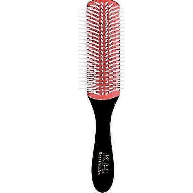 Brosse à coiffure classique 9 rangées Brosse à cheveux pour le brushing Style Démêlage Séparation Mise en forme Définissant les boucles