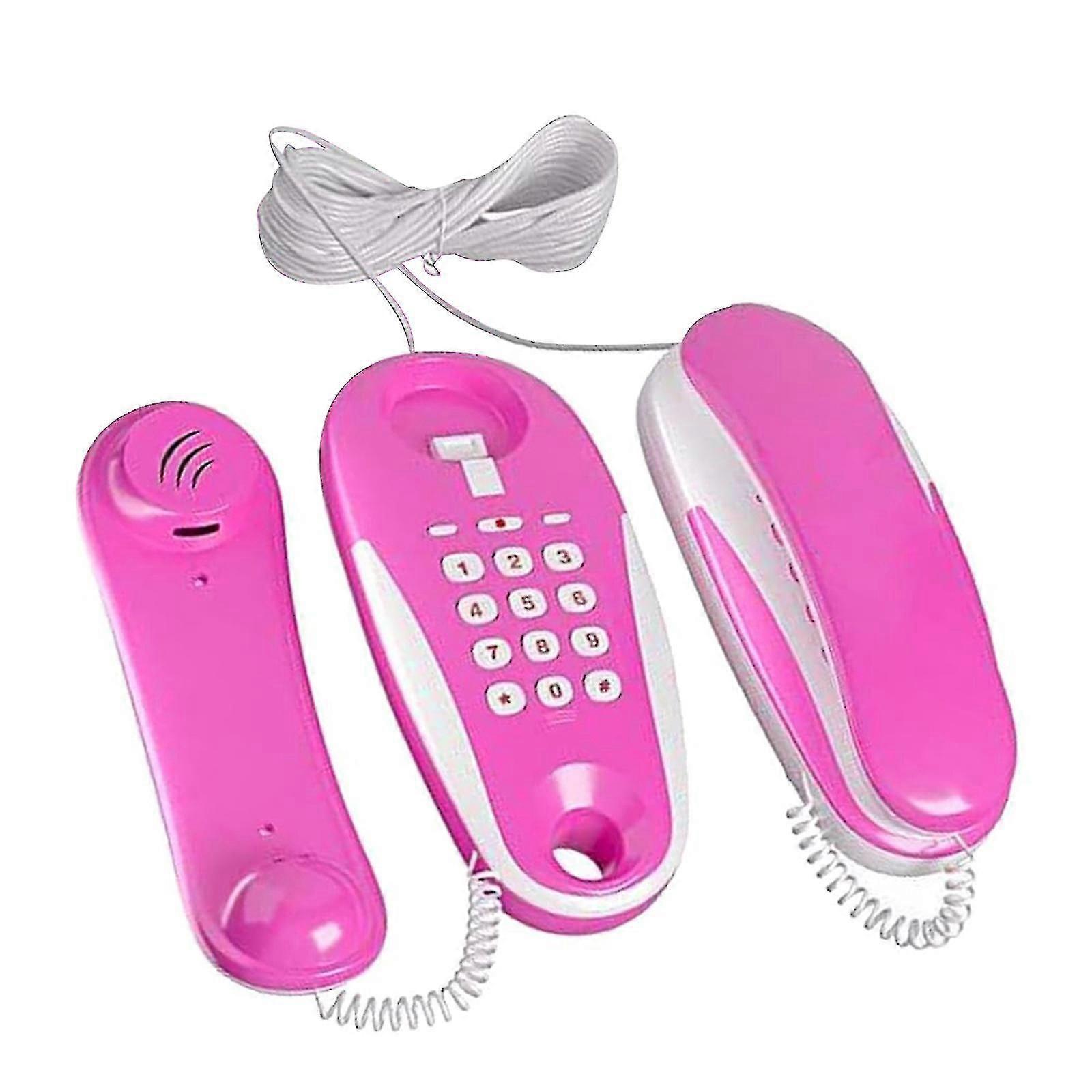 Realistic call simulation wired intercom phone, children's playhouse toy