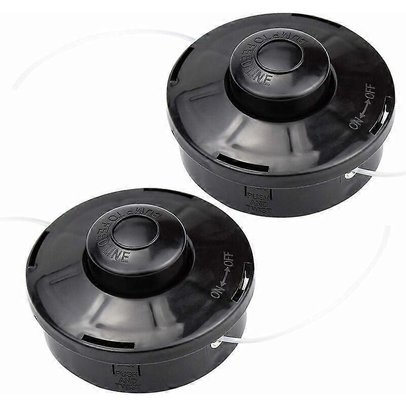 2 Universal Nylon Trimmer Heads for Petrol Trimmers
