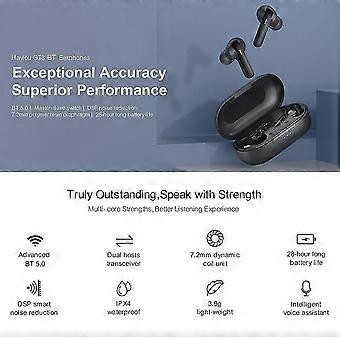 Haylou GT3 In-Ear Earphones BT 5.0 Headphones with Touch Control LED Power Display Stereo Sound DSP Noise Canceling IPX4 Waterproof Binaural Design US